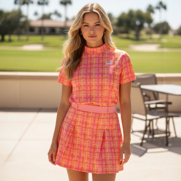 Puma Dani Dazey Wrap Tennis Skirt W/ Matching Shirt Medium Retail $160 - Picture 1 of 5